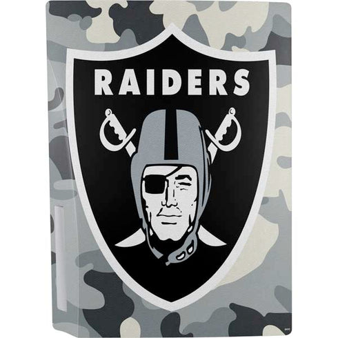 NFL Las Vegas Raiders Camo PS5 Console Skin