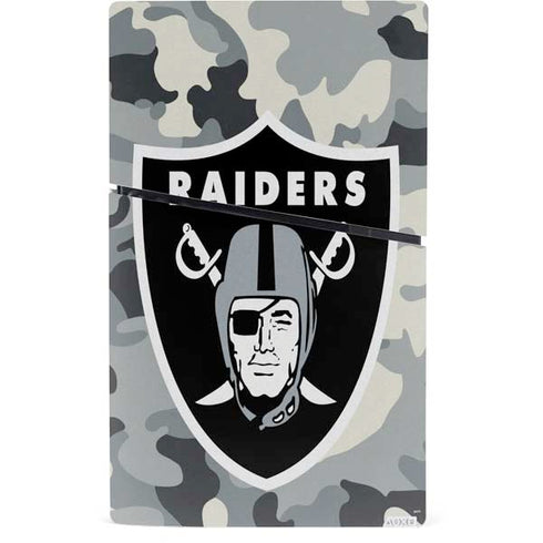NFL Las Vegas Raiders Camo PS5 Slim Digital Edition Console Skin