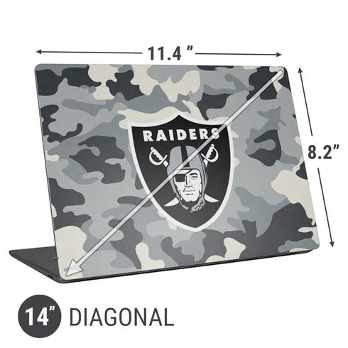 NFL Las Vegas Raiders Camo Universal Laptop 14in (11.4 x 8.2in) Skin