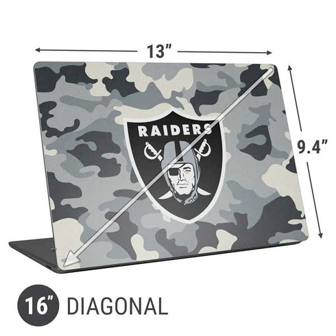 NFL Las Vegas Raiders Camo Universal Laptop 16in (13 x 9.4in) Skin