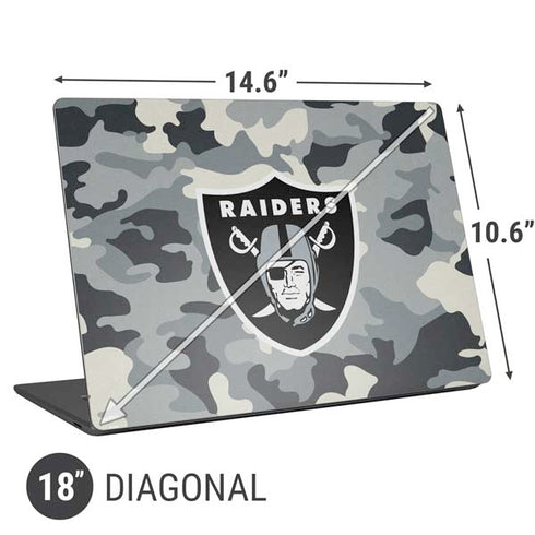 NFL Las Vegas Raiders Camo Universal Laptop 18in (14.6 x 10.6in) Skin