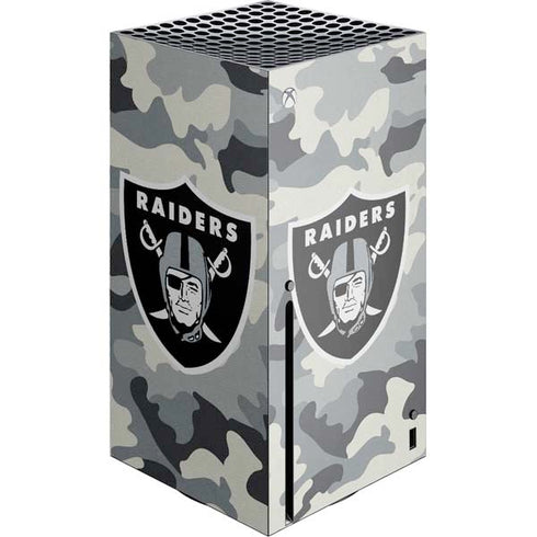 NFL Las Vegas Raiders Camo Xbox Series X Console Skin