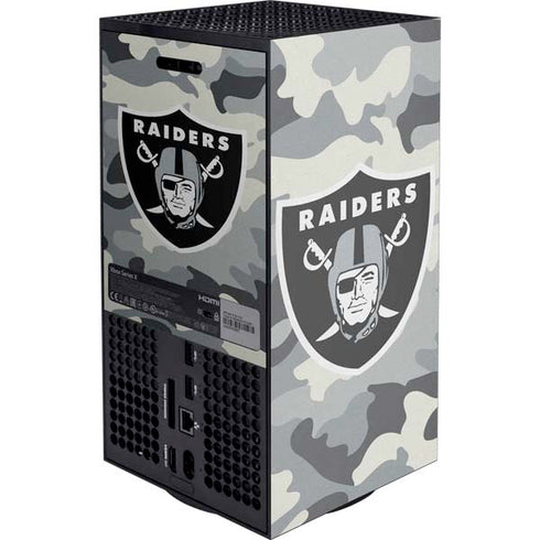 NFL Las Vegas Raiders Camo Xbox Series X Console Skin