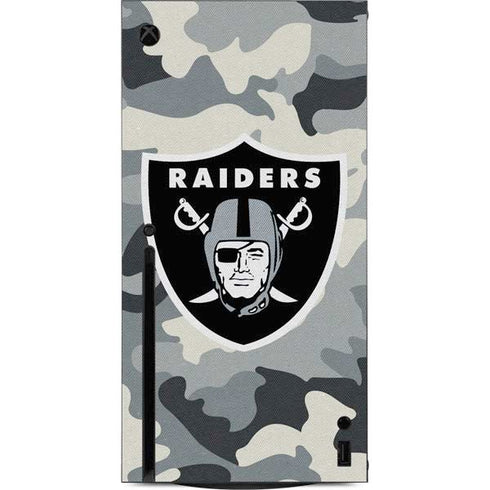 NFL Las Vegas Raiders Camo Xbox Series X Console Skin