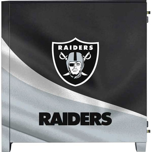 NFL Las Vegas Raiders Corsair 4000D Tempered Glass Mid-Tower ATX Case Skin