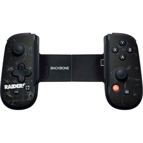 NFL Las Vegas Raiders Distressed Backbone One for iPhone Game Controller Skin