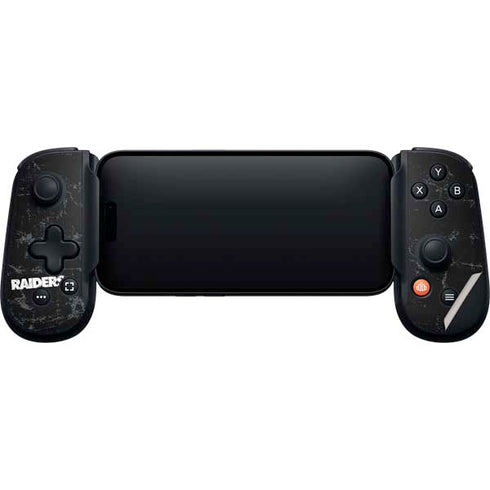 NFL Las Vegas Raiders Distressed Backbone One for iPhone Game Controller Skin