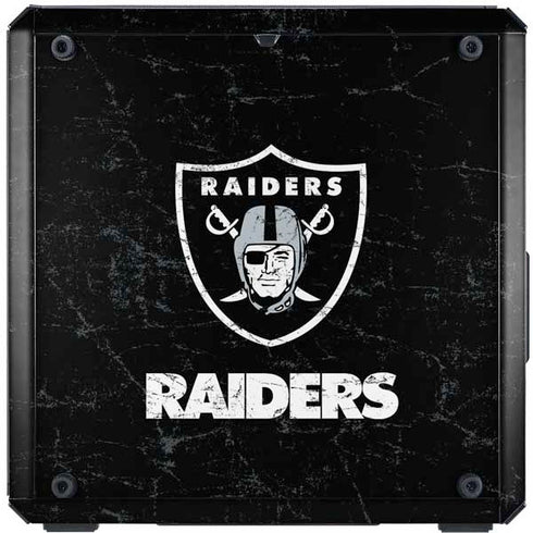 NFL Las Vegas Raiders Distressed Cooler Master MasterBox Q300L Mini Tower Skin