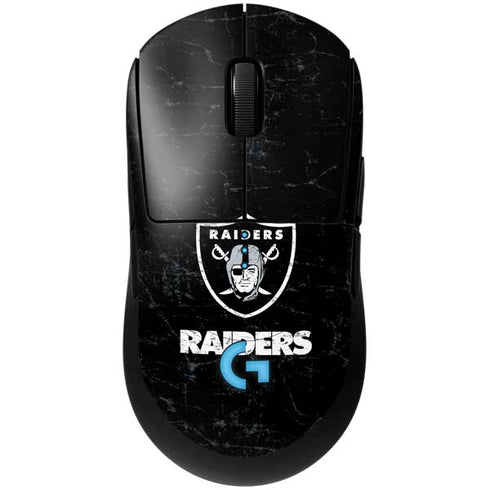 NFL Las Vegas Raiders Distressed G Pro Wireless Gaming Mouse Skin