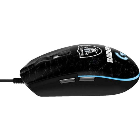 NFL Las Vegas Raiders Distressed G203 Prodigy RGB Wired Gaming Mouse Skin