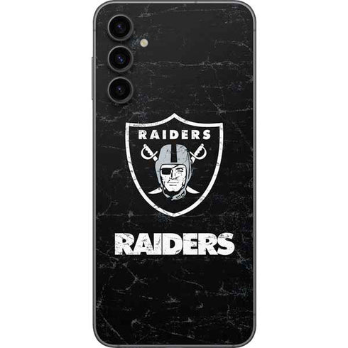 NFL Las Vegas Raiders Distressed Galaxy A14 5G Skin