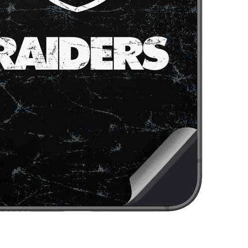 NFL Las Vegas Raiders Distressed Galaxy A14 5G Skin