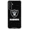 NFL Las Vegas Raiders Distressed Galaxy A54 5G Clear Case