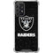 NFL Las Vegas Raiders Distressed Galaxy A72 5G Clear Case