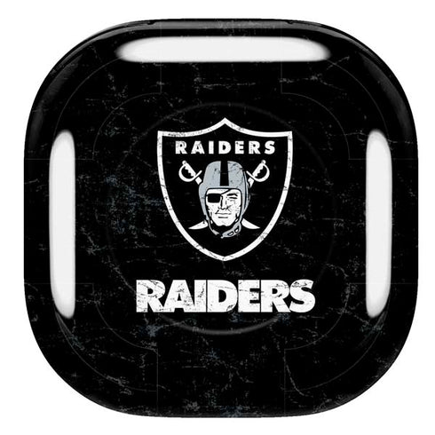 NFL Las Vegas Raiders Distressed Galaxy Buds Pro Skin