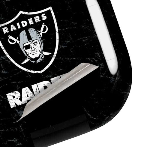 NFL Las Vegas Raiders Distressed Galaxy Buds Pro Skin