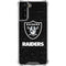 NFL Las Vegas Raiders Distressed Galaxy S21 FE Clear Case