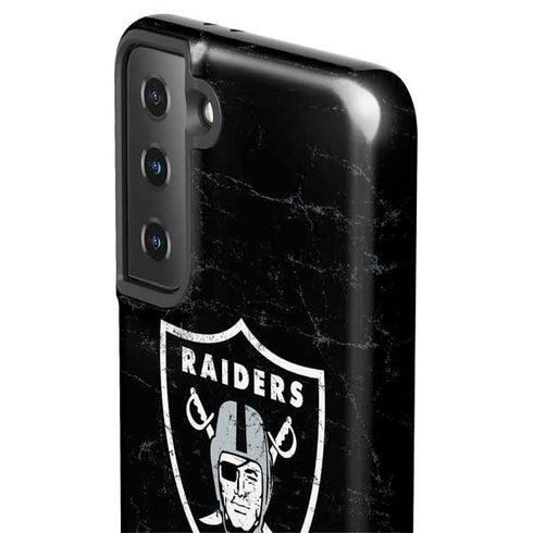 NFL Las Vegas Raiders Distressed Galaxy S21 FE Pro Case