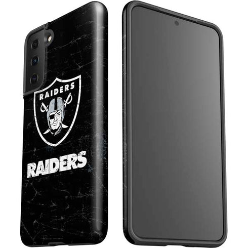 NFL Las Vegas Raiders Distressed Galaxy S21 FE Pro Case
