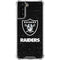 NFL Las Vegas Raiders Distressed Galaxy S21 Plus 5G Clear Case
