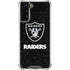 NFL Las Vegas Raiders Distressed Galaxy S21 Plus 5G Clear Case