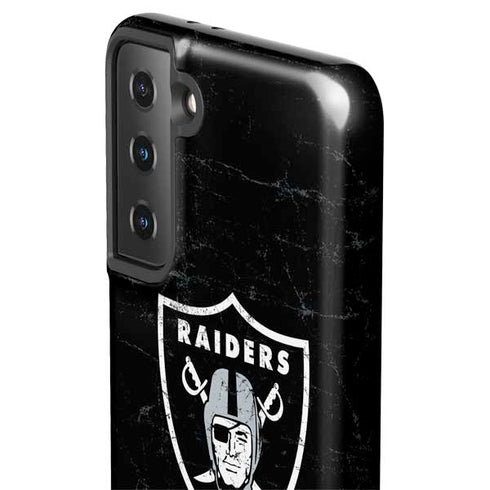 NFL Las Vegas Raiders Distressed Galaxy S21 Plus 5G Pro Case