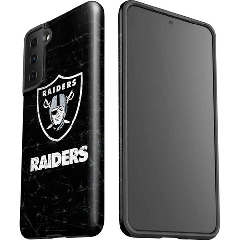 NFL Las Vegas Raiders Distressed Galaxy S21 Plus 5G Pro Case