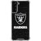 NFL Las Vegas Raiders Distressed Galaxy S22 Plus Clear Case