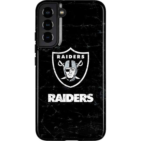 NFL Las Vegas Raiders Distressed Galaxy S22 Plus Pro Case