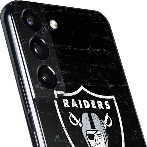 NFL Las Vegas Raiders Distressed Galaxy S22 Plus Skin