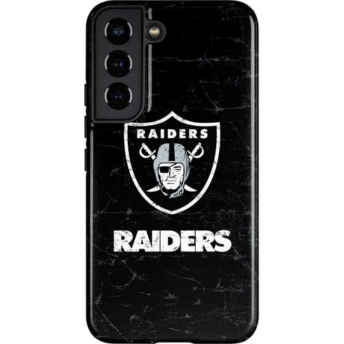 NFL Las Vegas Raiders Distressed Galaxy S22 Pro Case