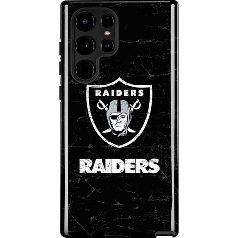 NFL Las Vegas Raiders Distressed Galaxy S22 Ultra Pro Case