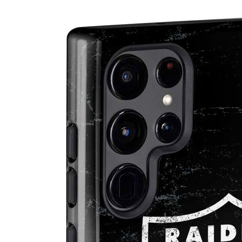 NFL Las Vegas Raiders Distressed Galaxy S22 Ultra Pro Case
