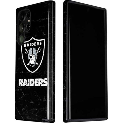 NFL Las Vegas Raiders Distressed Galaxy S22 Ultra Pro Case