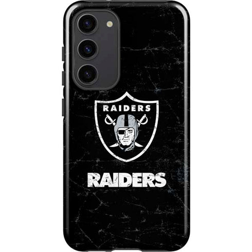 NFL Las Vegas Raiders Distressed Galaxy S23 Plus Pro Case