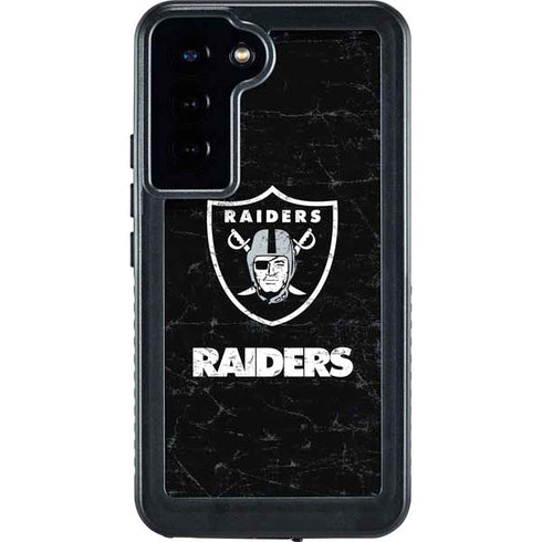 NFL Las Vegas Raiders Distressed Galaxy S23 Plus Waterproof Case