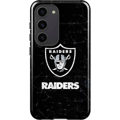 NFL Las Vegas Raiders Distressed Galaxy S23 Pro Case