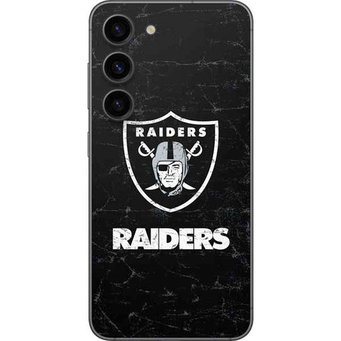 NFL Las Vegas Raiders Distressed Galaxy S23 Skin