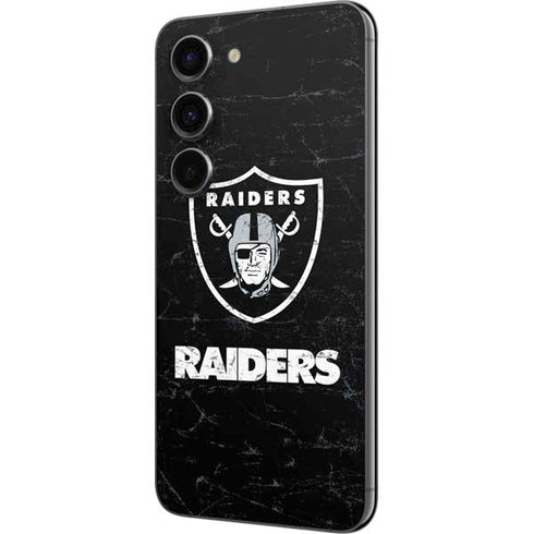 NFL Las Vegas Raiders Distressed Galaxy S23 Skin