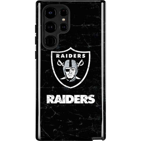 NFL Las Vegas Raiders Distressed Galaxy S24 Ultra Impact Case