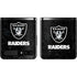 NFL Las Vegas Raiders Distressed Galaxy Z Flip Skin