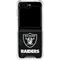 NFL Las Vegas Raiders Distressed Galaxy Z Flip5 5G Clear Case