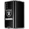 NFL Las Vegas Raiders Distressed Galaxy Z Fold4 5G Clear Case