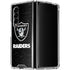NFL Las Vegas Raiders Distressed Galaxy Z Fold4 5G Clear Case
