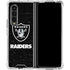 NFL Las Vegas Raiders Distressed Galaxy Z Fold4 5G Clear Case