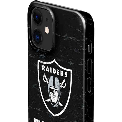 NFL Las Vegas Raiders Distressed iPhone 12 Mini Lite Case