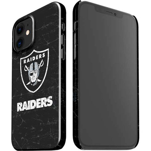 NFL Las Vegas Raiders Distressed iPhone 12 Mini Lite Case