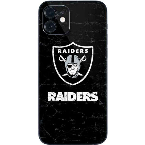 NFL Las Vegas Raiders Distressed iPhone 12 Mini Skin