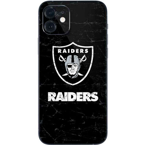 NFL Las Vegas Raiders Distressed iPhone 12 Skin