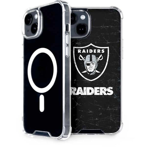 NFL Las Vegas Raiders Distressed iPhone 13 MagSafe Case